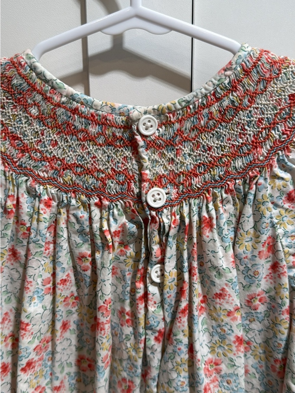 Smocked Floral Puff Sleeve Dress - Picture 5 of 5